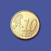Vorderseite der 10-Cent-Münze