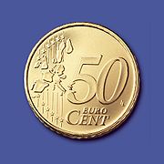 Vorderseite der 50-Cent-Münze