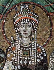 Mosaik Theodoras in der Basilika San Vitale in Ravenna