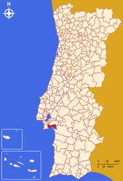 Lagekarte für Setúbal