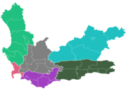 Lage der Distrikte in der Provinz Westkap