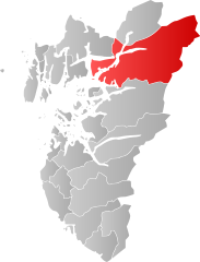 Lage der Kommune in der Provinz Rogaland