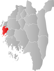 Lage der Kommune in der Provinz Østfold