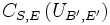 C_{S,E} \left( U_{B',E'} \right)