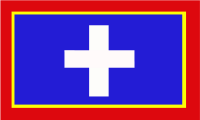 Flagge der Verwaltungsregion Attika innerhalb Griechenlands