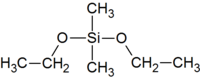 Struktur von Dimethyldiethoxysilan