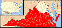 Karte Bistum Richmond
