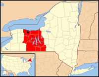 Karte Bistum Rochester