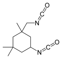 Strukturformel von Isophorondiisocyanat