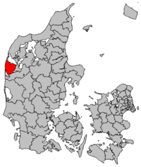 Lage von Lemvig in Dänemark