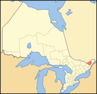 Lage von Ottawa in Ontario