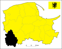 Lage des Powiat Człuchowski