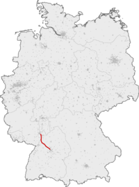 Strecke der Schnellfahrstrecke Mannheim–Stuttgart