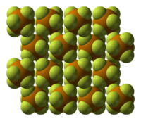 Kristallstruktur von TeF6