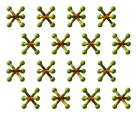 Kristallstruktur von TeF6