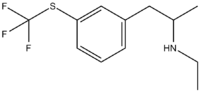 Strukturformel von Tiflorex