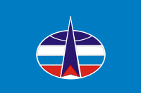 Weltraumtruppenflagge Russlands.svg