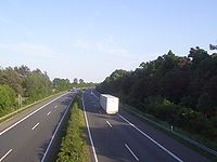 Die A 33 bei Hövelhof