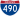 Straßenschild der I-490