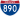 Straßenschild der I-890