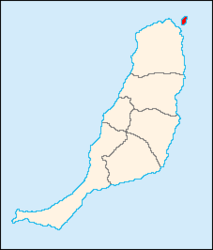 Lage nördlich vor Fuerteventura