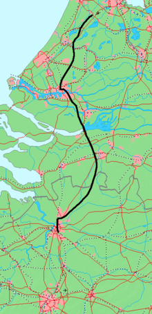 Strecke der Schnellfahrstrecke Schiphol–Antwerpen