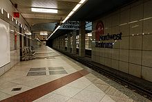 U-Bahnhof Nordwestzentrum, Bahnsteig 1, Richtung Ginnheim