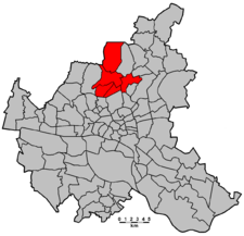 Karte: Lage des Wahlkreises Fuhlsbüttel-Alsterdorf-Langenhorn in Hamburg.