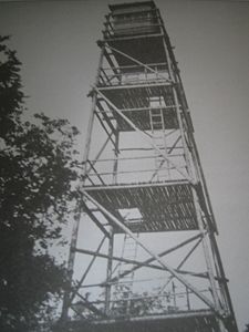 Beobachtungsturm auf dem Suterkopf, während des Zweiten Weltkriegs