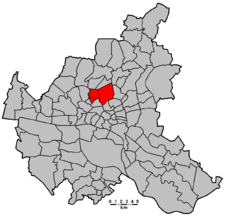 Karte: Lage des Wahlkreises Eppendorf-Winterhude in Hamburg.