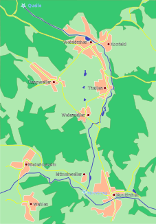 Karte des Holzbaches