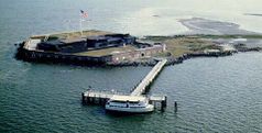 Luftaufnahme von Fort Sumter