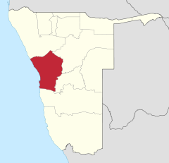 Karte Erongo in Namibia