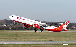 Ein Airbus A330-300 der Air Berlin