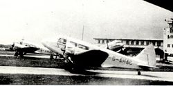 Airspeed AS.6 Envoy III in Manchester 1948