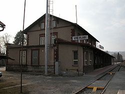Strecke der Bahnstrecke Kunčice nad Labem–Vrchlabí