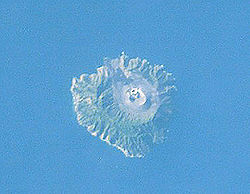 NASA-Bild der Vulkaninsel