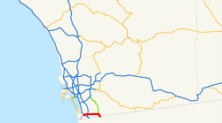 Karte der California State Route 905