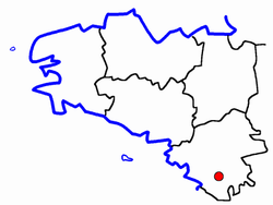 Lage des Kantons Bouaye