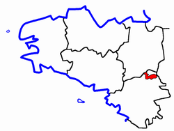 Lage des Kantons Châteaubriant
