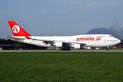 Eine Boeing 747-400 der Air Pullmantur