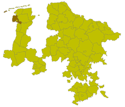 Lage des Kreises Emden in der Provinz Hannover