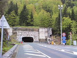 Tunnel du Somport von französischer Seite