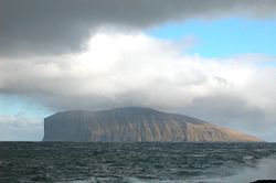 Blick von Viðareiði, Fugloy im Westen