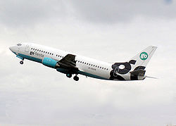 Eine ehemalige Boeing 737-300 der Go Fly
