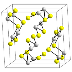 Kristallstruktur von Bismut(III)-sulfid