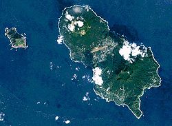 Landsat-Aufnahme von Hachijō-jima und Hachijō-kojima