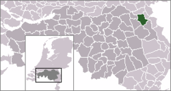 Lage der Gemeinde Cuijk in den Niederlanden