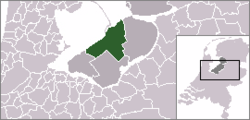 Lage von Lelystad in den Niederlanden
