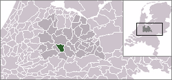 Lage der Gemeinde Nieuwegein in den Niederlanden